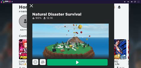 How to Win in the Natural Disaster Survival Roblox Creation on now.gg