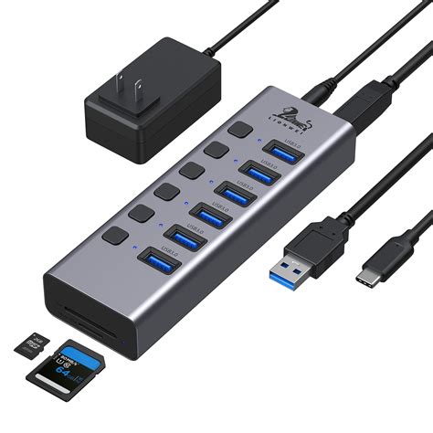 Snapklik LIONWEI Universal 8 Port Powered USB 30 USB C Hub