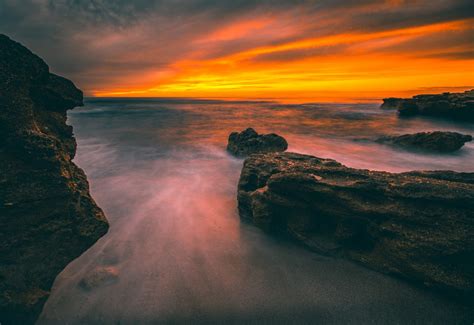 Free Images Nature Sea Horizon Ocean Sunset Sunrise Natural