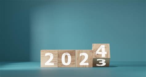 Cuenta regresiva para 2024 año de carga de 2023 a 2024 concepto de