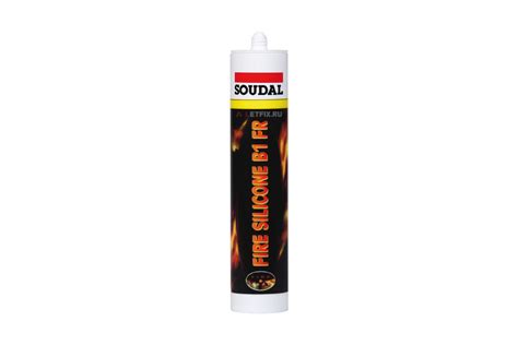 Огнестойкий силиконовый герметик Soudal Fire Silicone B1 FR белый 310 ...