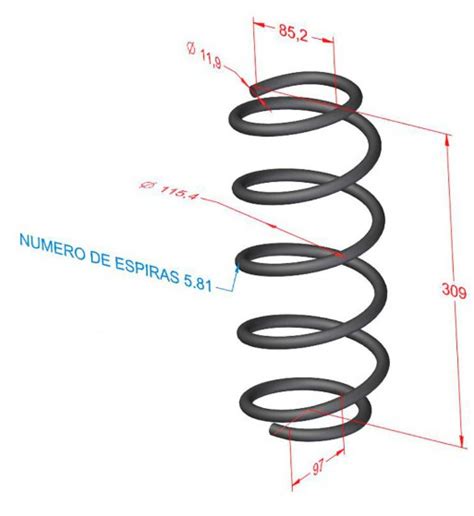 RESORTE HELICOIDAL DAEWOO RACER LANOS