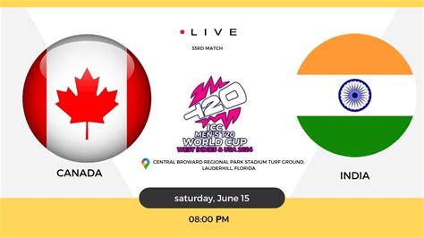 India Vs Canada T World Cup Match Live Score Commentary Can Vs