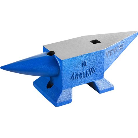 22lb Blacksmith Anvil Steel Anvil 10kg Solid Heat Treated Round Horn