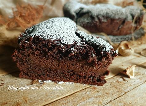 Torta Al Cioccolato Cremosa Aglio Olio E Cioccolato