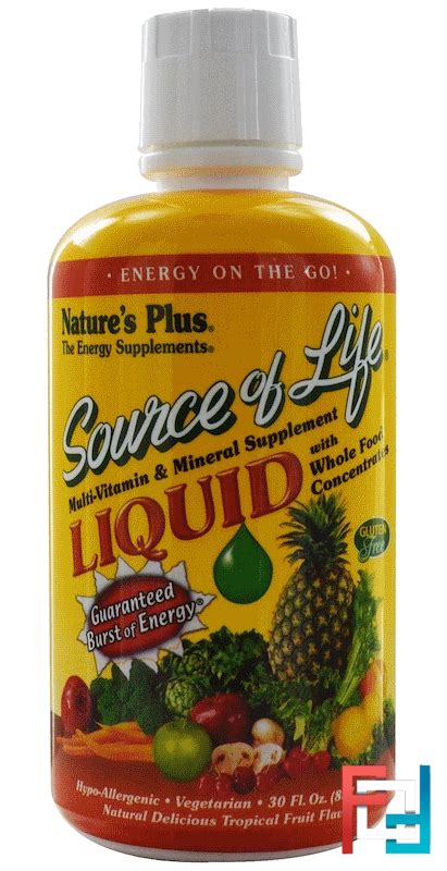 Source Of Life Liquid Multi Vitamin Mineral Supplement Tropical