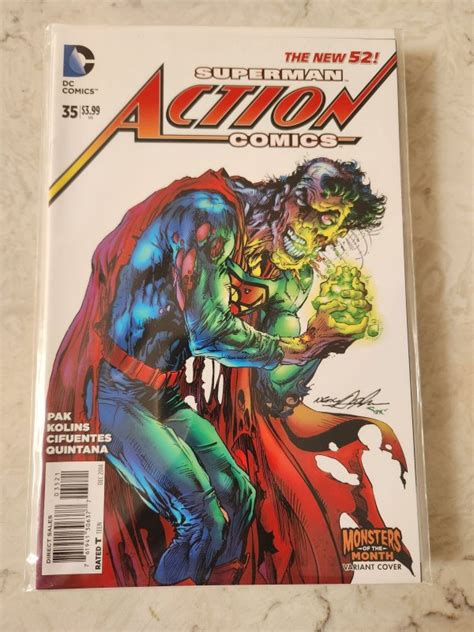 Action Comics 35 MONSTERS OF THE MONTH Variant Cover 2014 Comic