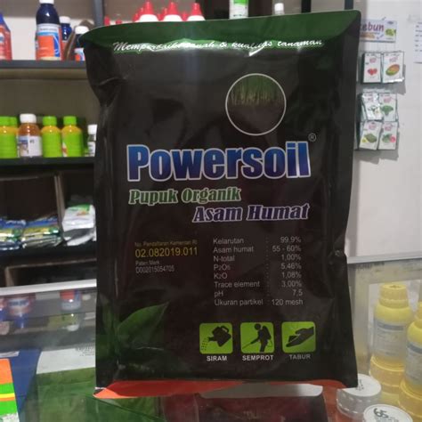 Jual Pupuk Organik Power Soil Gr Pupuk Pembenah Tanah Humic Acid