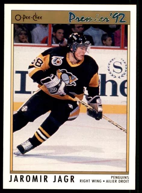 O Pee Chee Premier Jaromir Jagr Penguins De Pittsburgh Eur