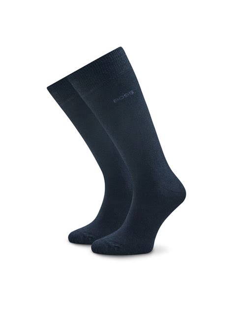 Boss Lot De Paires De Chaussettes Hautes Homme Bleu Modivo Fr