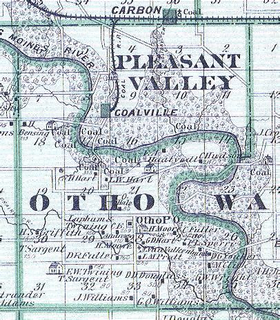 Webster County, Iowa ~ 1875 Map ofOtho and Pleasant Valley Townships