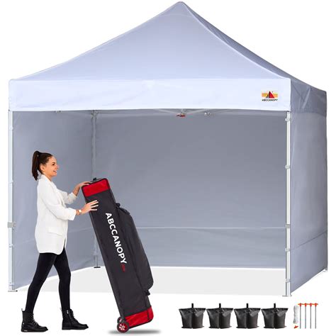 Abccanopy Easy Pop Up Canopy Tent With Sidewalls