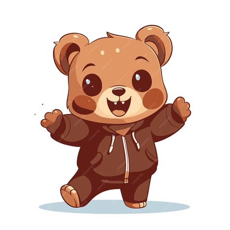 Premium Vector Chibi Bear