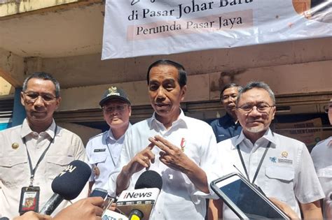 Tinjau Pasar Di Jakarta Jokowi Banyak Harga Pangan Turun