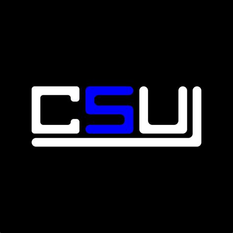 CSU letter logo creative design with vector graphic, CSU simple and ...