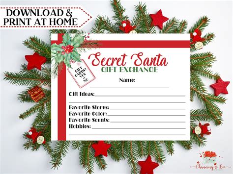 25 Printable Secret Santa Notes Artofit