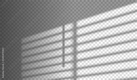 Blinds Shadow Overlay Window Light Effect On Transparent Background