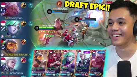 Nyobain Draftpick Epic Di Mythical Glory Pake Meta Gini Bisa Menang