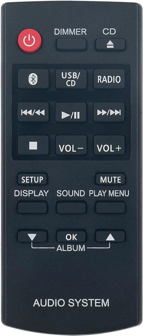 Amazon N2QAYB000984 Replaced Remote Fit For Panasonic CD Stereo SA