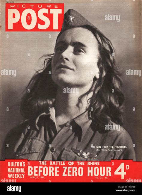 1945 Picture Post Female Yugoslav Partisan Stock Photo Alamy