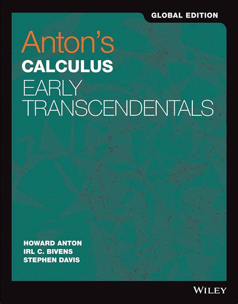 Antons Calculus Early Transcendentals Global Edition Ebook Howard