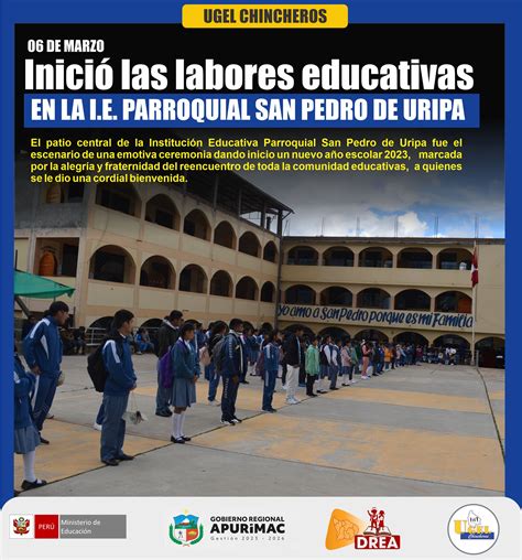 Este lunes 06 de marzo inició las labores educativas en la Institución