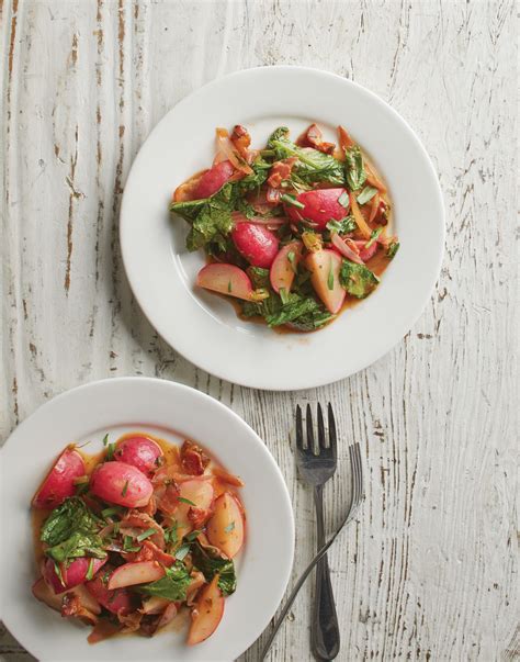 Sautéed Radishes With Orange Tarragon Butter And Bacon Recipe