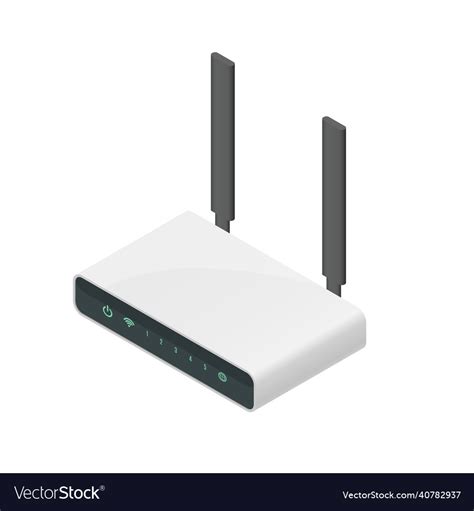 Router Isometric Icon Great Design For Any Vector Image