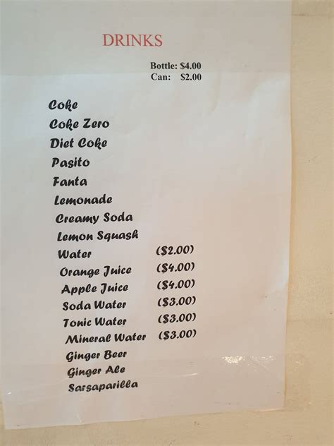Menu At Hong Kong Seafood Restaurant Rockhampton City