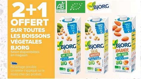 Promo Les Boissons V G Tales Bjorg Chez Carrefour Icatalogue Fr