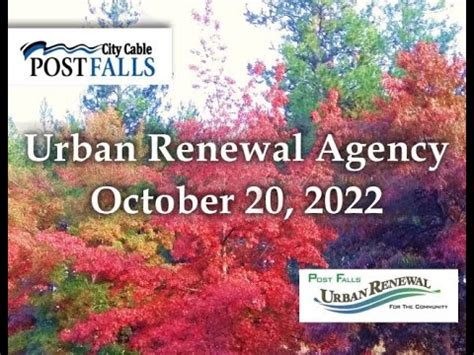 Post Falls Urban Renewal Agency September Youtube