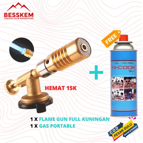 Jual Gas Torch Flame Gun Blow Torch Portable Kepala Las Manual Full