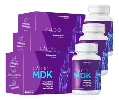 Mdk Capsulas C Lcio Magn Sio Vitamina D K Potes Mercadolivre