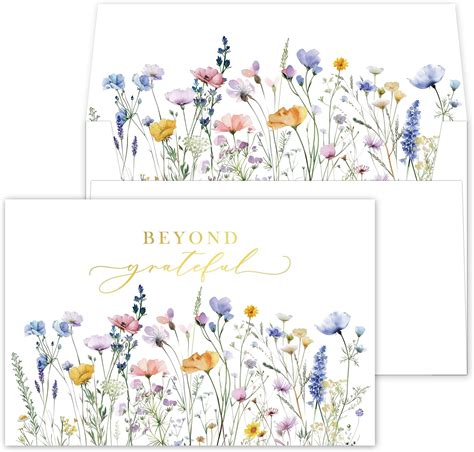 Amazon AUDREE Beyond Grateful Cards With Envelopes 20 Pack 4 X6