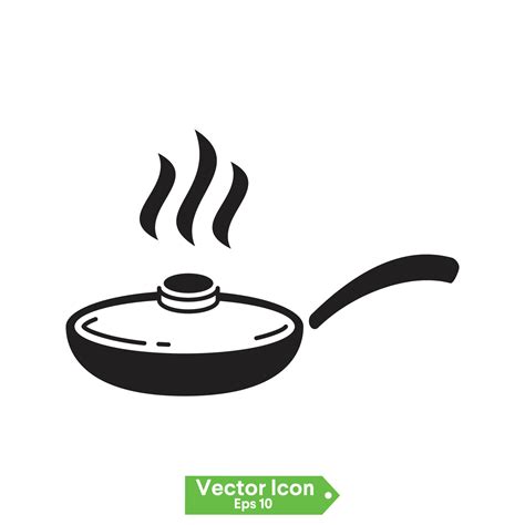 Frying Pan Icon Vector Concept Illustration For Design 6605226 Vector