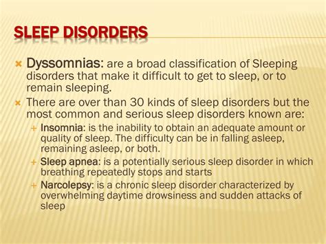 Ppt Sleep Disorders Powerpoint Presentation Free Download Id 1981201