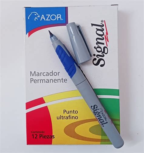 MARCADOR SIGNAL ULTRAFINO AZUL BACHILLER