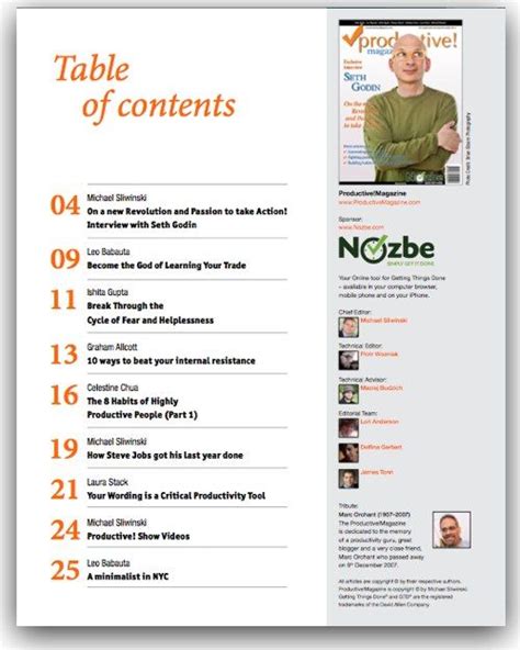 1000+ images about magazine table of contents on Pinterest | Crafts ...