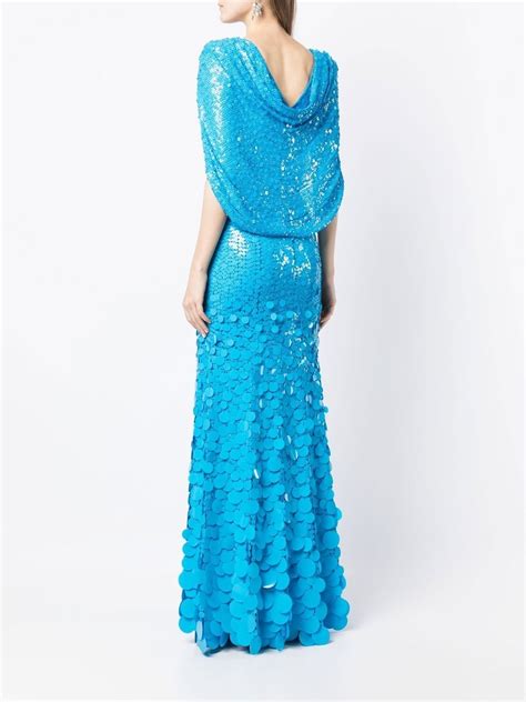 Jenny Packham Mae Sequin Detailed Gown Farfetch