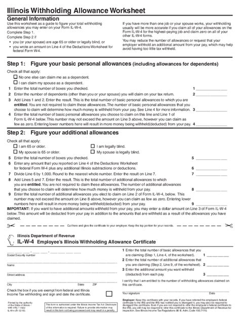 2019 Form IL IL W 4 Fill Online Printable Fillable Blank PdfFiller