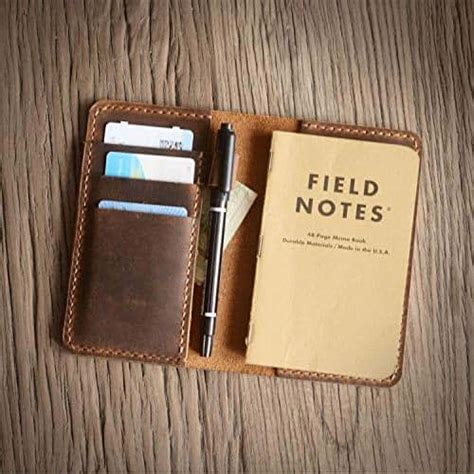 Personalized Leather Refillable Composition Notebook Cover