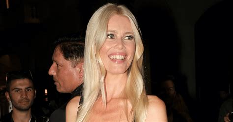 Claudia Schiffer Celebrates 54th Birthday In A Tiny White Bikini