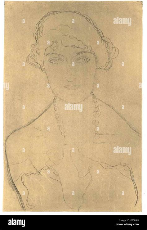 Gustav Klimt Drawing Stock Photo - Alamy