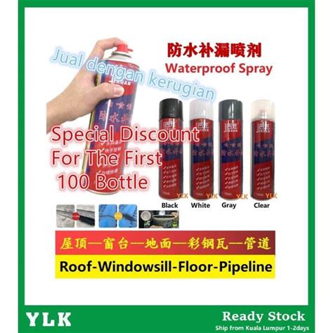 Promo Waterproof Leak Seal Repair Spray Cracks Leak Sealer Spray 700ml Pipe Roots Roof