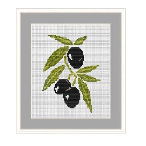 Black Olives Cross Stich Pattern Olives X Stitch Pattern Counted