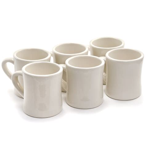 Diner Coffee Mugs Set Of 6 Ebay