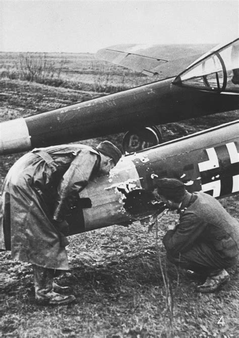 Focke Wulf Fw 189 Uhu With A Shell Hole Through Its Starboard Tailboom