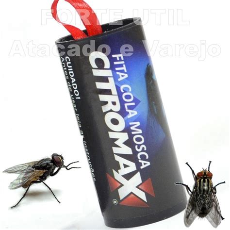 06 Fitas Cola Pega Moscas Mosquitos Mariposas Insetos R 24 00 Em