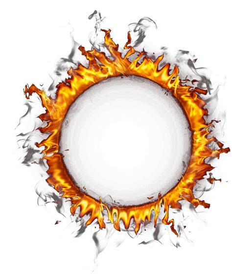 Glowing Burning Circle Png - Fire Circle Transparent Background Clipart ...