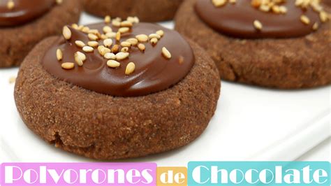 Polvorones de chocolate Golosolandia Recetas y vídeos de postres y